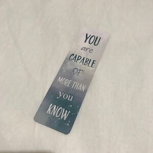 You Are Capable of More Than You Know Bookmark Double Sided Believe Motivational